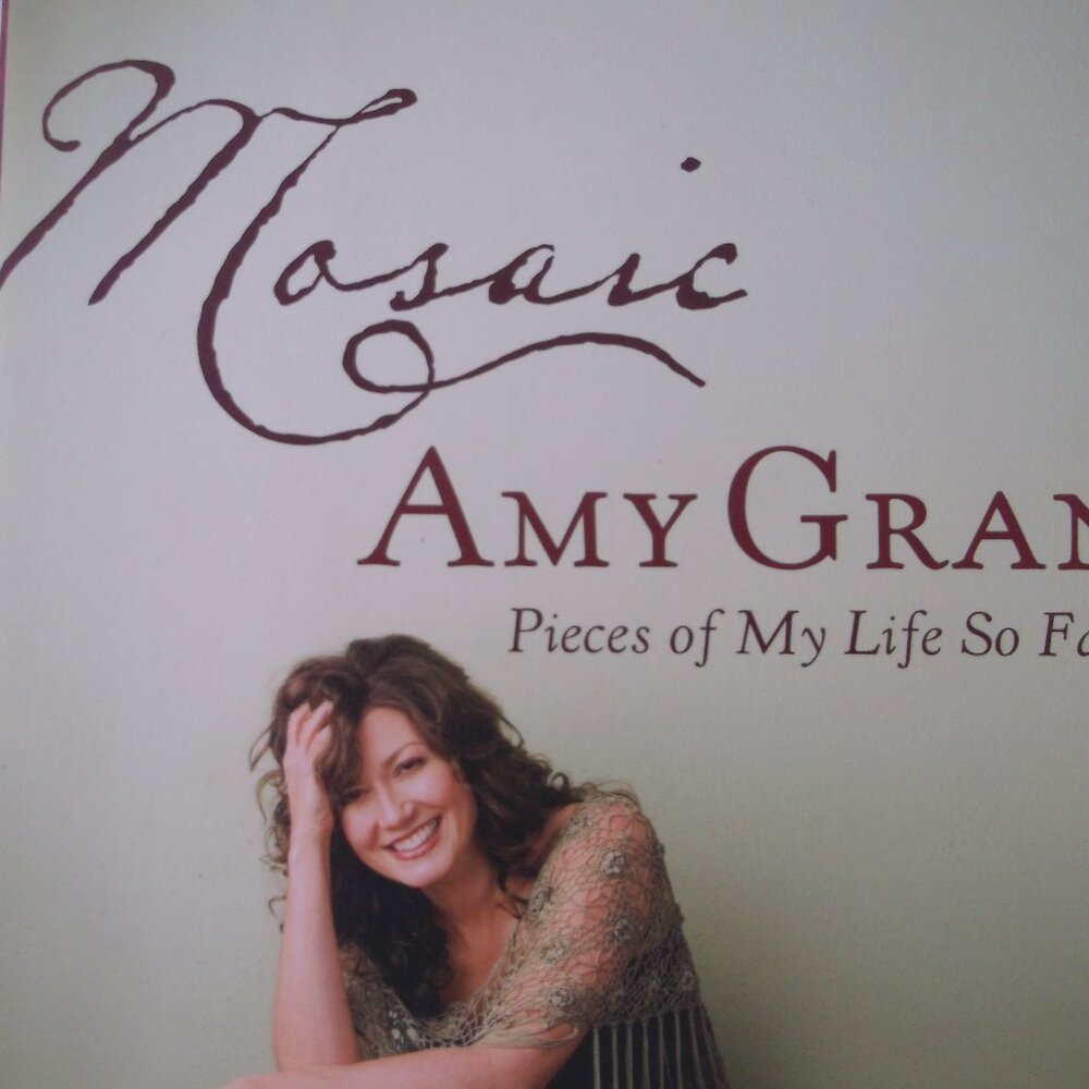 📖 Rare signed hardcover, first edition, "Mosaic" by Amy Grant